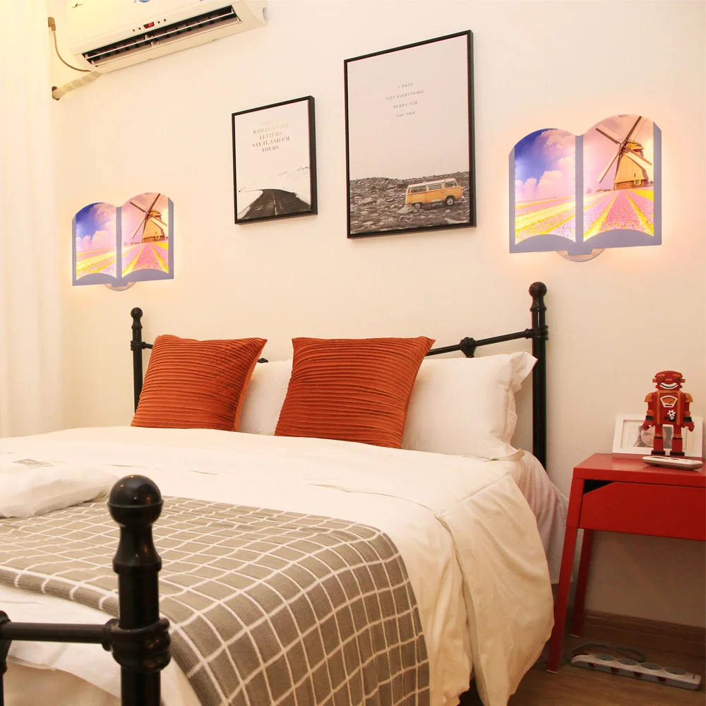 

165-240V AC LED Wall Light 12W 80PCS Interior Night Light Bedroom Lighting Modern Wall Fixtures Hotel Kitchen Living Room Lamp