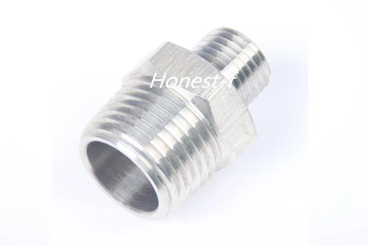 

LTWFITTING Bar Production Stainless Steel 316 Pipe Hex Reducing Nipple Fitting 3/8" x 1/8" Male NPT Water Boat