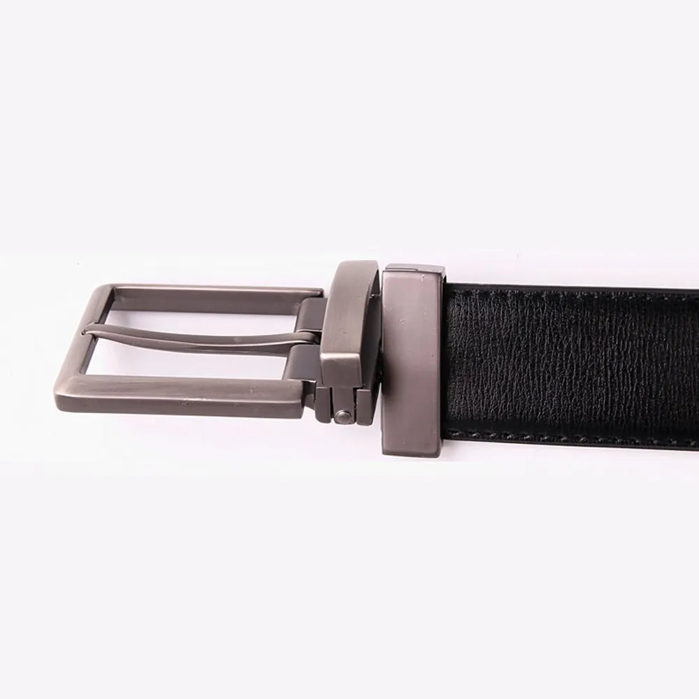 

Mens Genuine Leather Belt Stretch Waist Belt With Single Prong Buckle