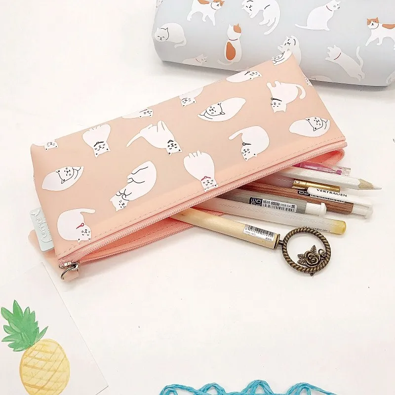 Kawaii кожаный чехол для ручки тканевый карандашей etui a пенал stifte tasche школьная сумка