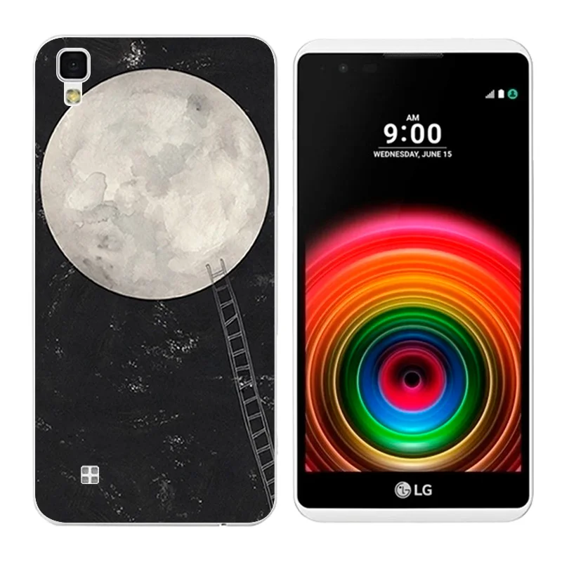 Soft TPU Cases for LG X power K210 K220 LS755 Girl Cat Printing Back Cover Skin Power K220DS Bags Fundas |