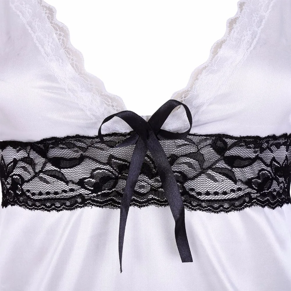 Женская сексуальная ночная рубашка без рукавов с глубоким v образным вырезом