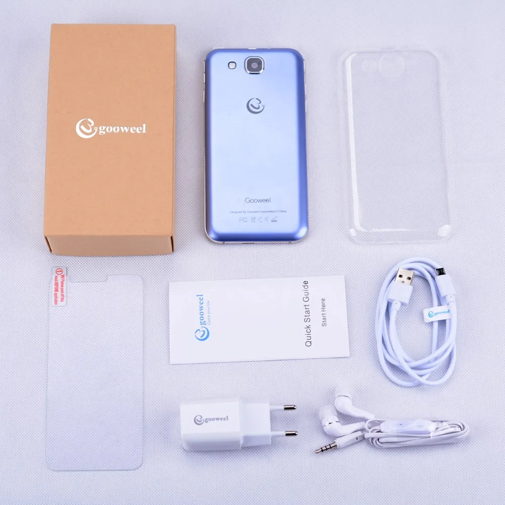 Gooweel S8 смартфон 5 3 дюймов HD Экран Quad core gps 3g мобильный телефон + 8 ГБ карты памяти