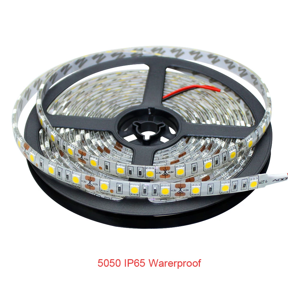 Светодиодная лента IP65 IP60 светильник 5050 12 В гибкая 60 светодиодов/м RGB белый теплый