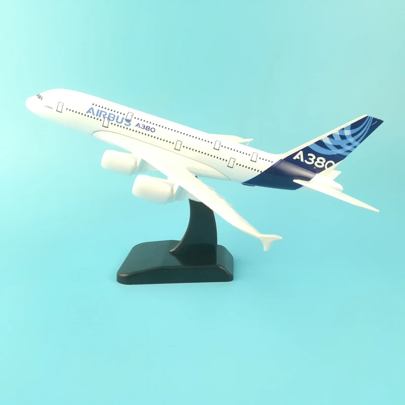 Модель самолета A380 из металлического сплава 20 см|toy airplane|model airlinerair bus |