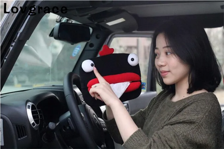 Милые Мультяшные домашние автомобильные коробки для салфеток держатель Контейнер для полотенец бумажные салфетки сумка коробка сумка для хранения автомобиля висячая сумка ночные подставки