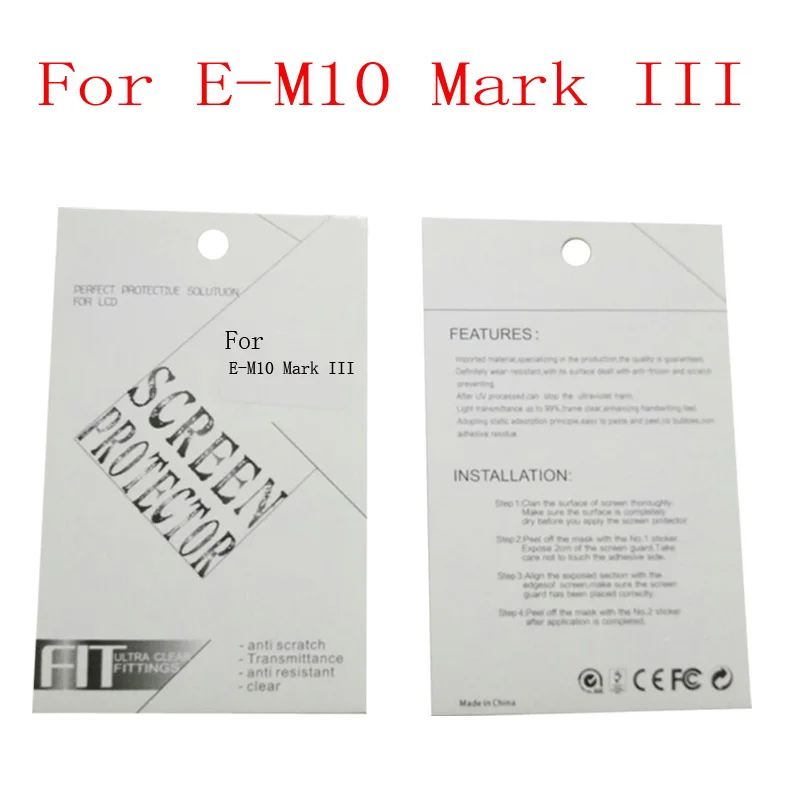 E-M10 Mark III Комплект из 2 предметов, новые мягкие Камера Защитная пленка для экрана для OLYMPUS E-M1 Mark II E-M5 Mark II E-M10 Mark II E-M10 Mark III OM-D EM1 - Цвет: E-M10 Mark III