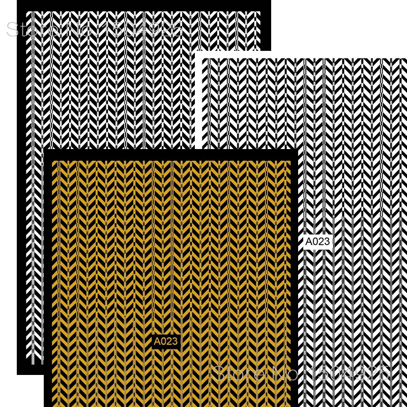 Бело черные наклейки для ногтей 3D дизайнерские прозрачные цветочные аксессуары