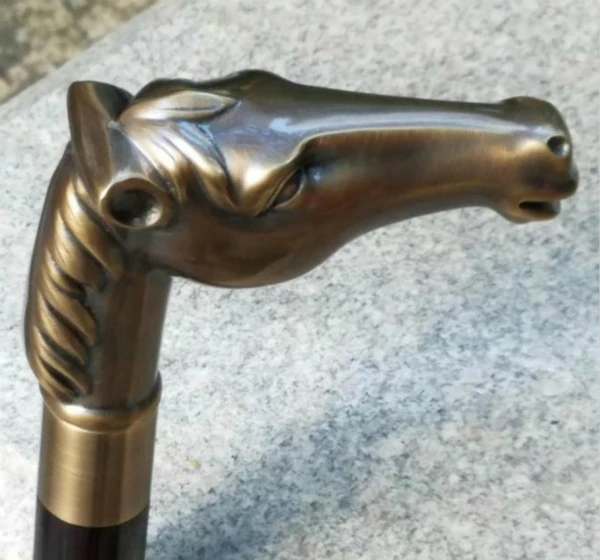 Импортный деревянная трость тростник медный конь старой цивилизации Стик