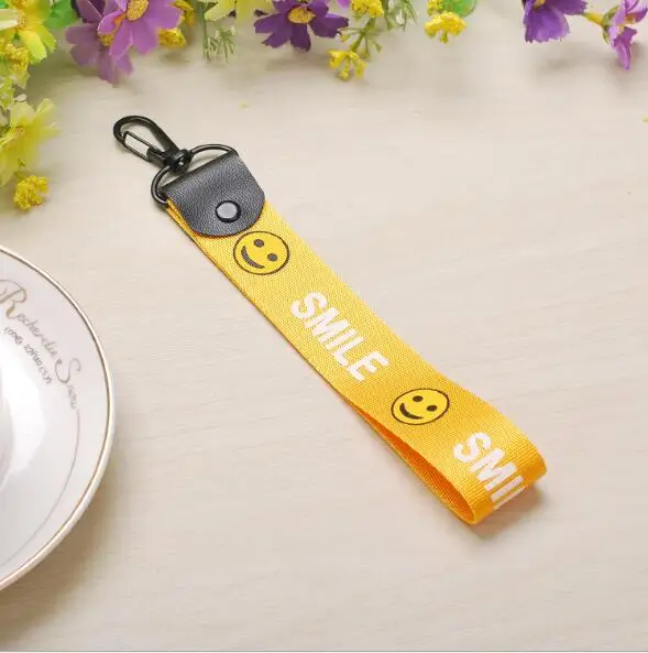 Smiley брелок с лентой Lanyard подвесной шейный DIY Чехол для мобильного телефона