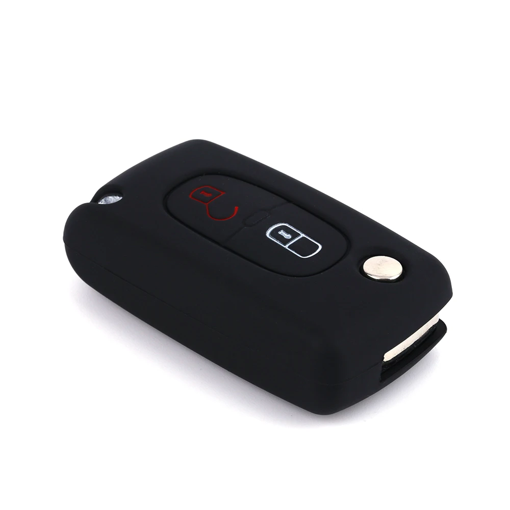 Для peugeot 807 407 308 307 207 CC SW черный 2 кнопки мягкий силиконовый резиновый