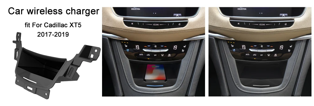 Aotsr беспроводное автомобильное зарядное устройство для Cadillac XT5 2017-2019