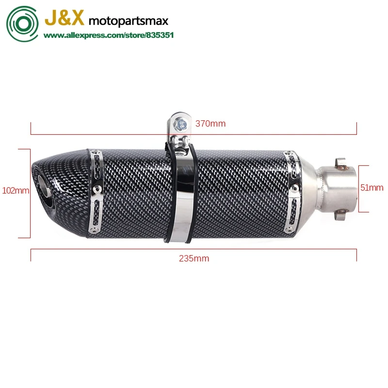 

GSR750 GSR 750 Motorcycle Exhaust Muffler Escape Middle Link Pipe Muffler Slip On For SUZUKI GSR750 GSX-S 750 2011 To 2020 2019