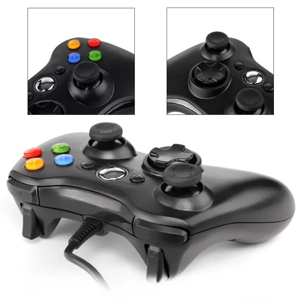 USB проводной геймпад игровой контроллер для microsoft Xbox тонкий 360 PC Gamer Android Smart ТВ