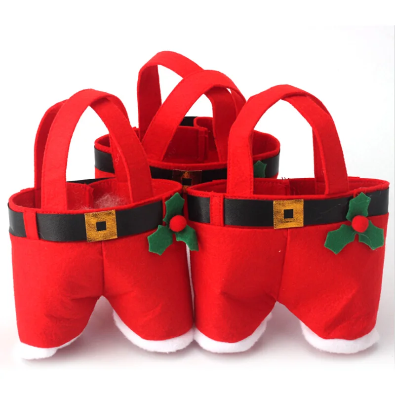 Модный дизайн рождественский подарок сумка для конфет винных бутылок
