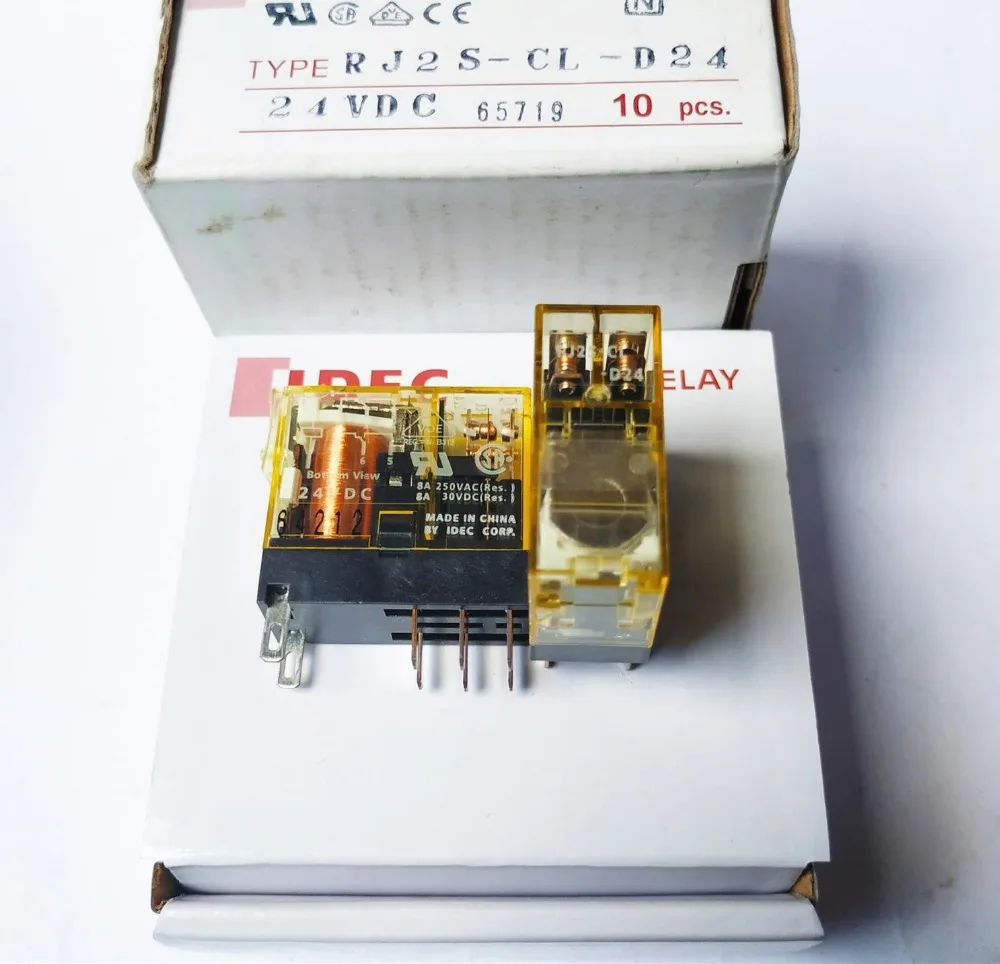 Новинка промежуточное реле 24 В фотореле постоянного тока Φ RJ2SCLD24 12 А 250