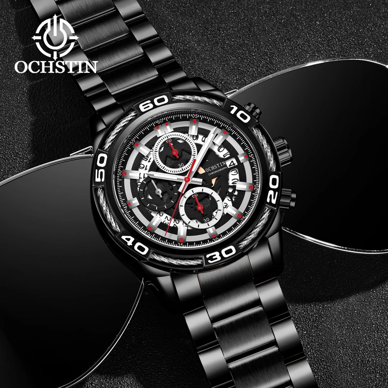 OCHSTIN Army Military Sport Date Analog Quartz Wrist Watch Fashion Men Relogio Masculino Casual Male Clock Wristwatch