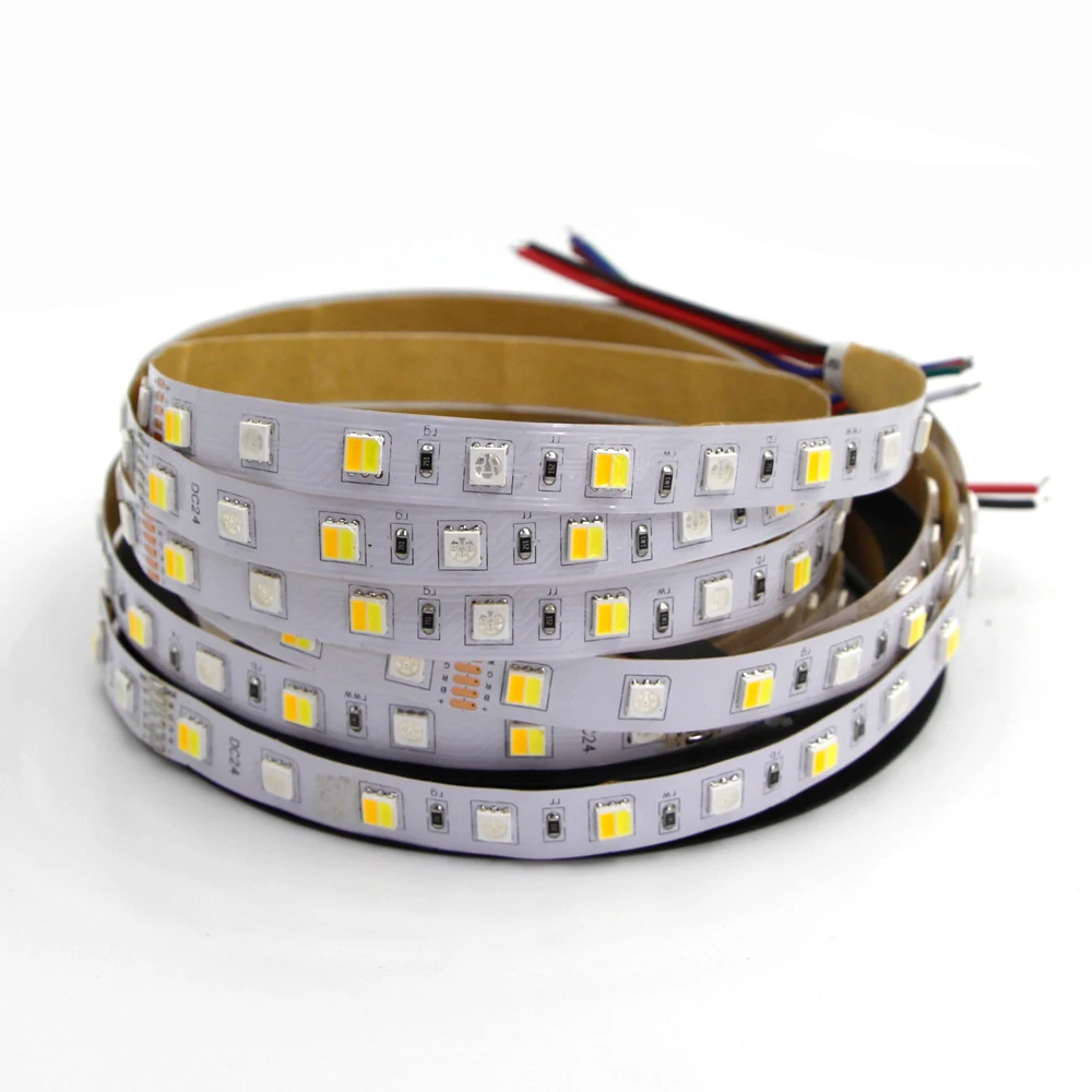 5 м Светодиодная лента RGB CCT RGBW 5050 SMD 12 мм не Водонепроницаемая светодиодная полоса