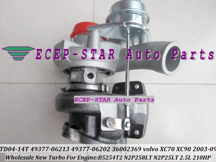 Бесплатная доставка TD04 49377-06202 49377-06200 8603226 8692518 Turbo для VOLVO PKW XC70 XC90 S60 S80 V70 2003- B5254T2 2.5L |