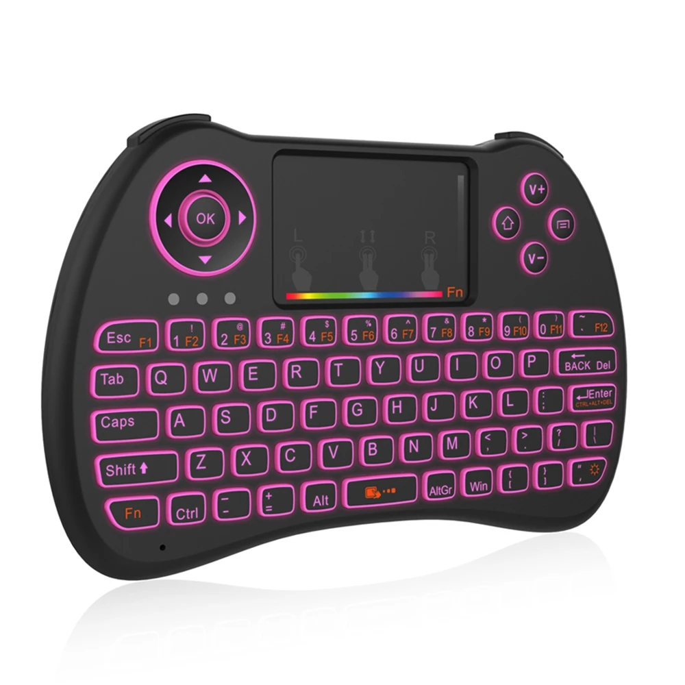 Оригинальный H9 мини Беспроводной Клавиатура 2 4 ГГц Air Мышь с RGB подсветкой