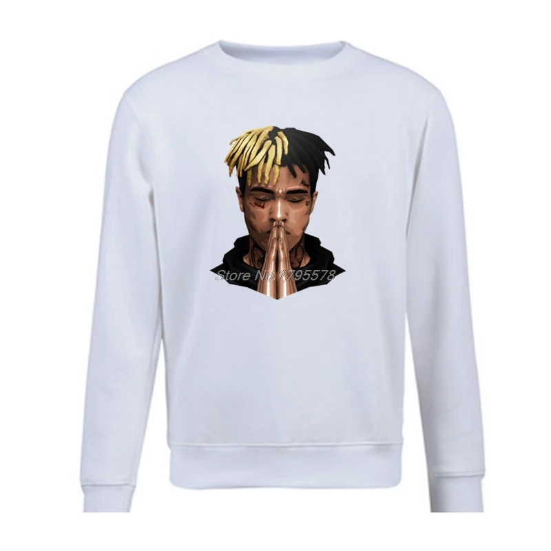 Хлопковая толстовка Rapper XXXTentacion для мужчин брендовая одежда в стиле хип хоп