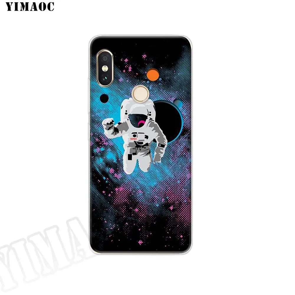 Мягкий силиконовый чехол YIMAOC astronaut WaterColor sketch для POCOPHONE F1 Xiaomi Redmi Note 6 7 Pro 6A Mi 8 Lite TPU -
