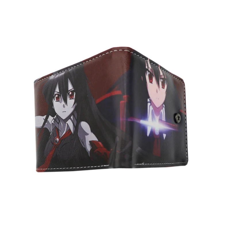 2 стиля красочный аниме Akame Ga KILL PU короткий складной кошелек Comics красочная печать