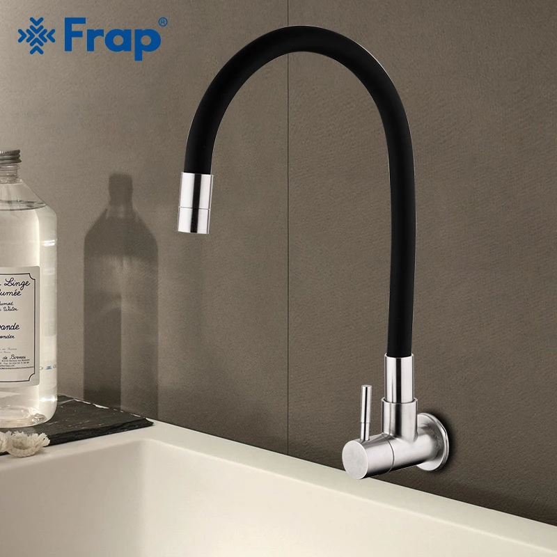 Настенный кухонный смеситель Frap Y40099 кран из нержавеющей стали 304 с одной ручкой и