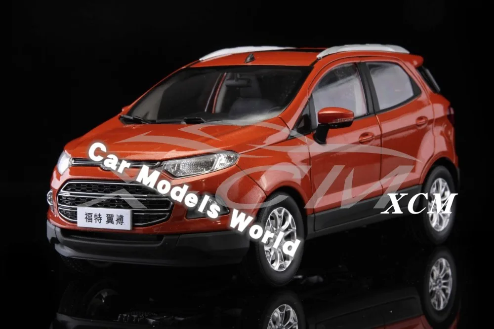 Литая под давлением модель автомобиля для Ecosport 1:18(оранжевый)+ маленький подарок