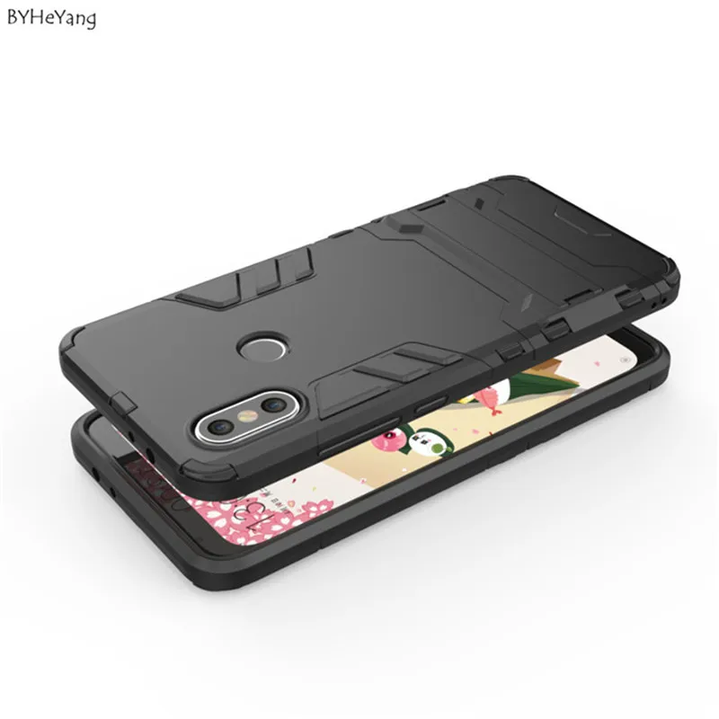 Чехол byheyang для Xiaomi Mi A2 гибридный ударопрочный армированный чехол 6X PC силиконовый