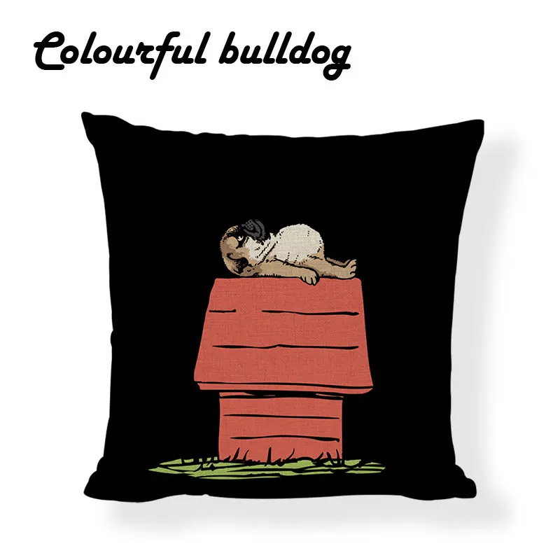 Дизайнерские дать мне Hug Наволочка на подушку щенки мопса французский Подушка с