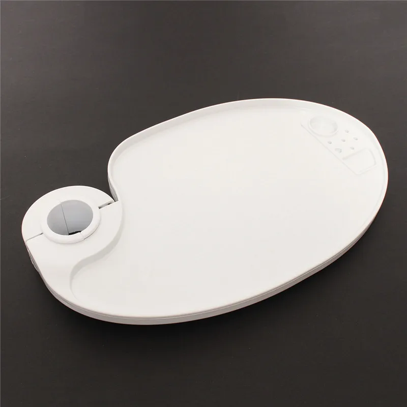 Dental Scaler Chair Plastic Rotatable Plate Post Mounted Shelf Table Oval Shape Clinic Dentistry Accessories |