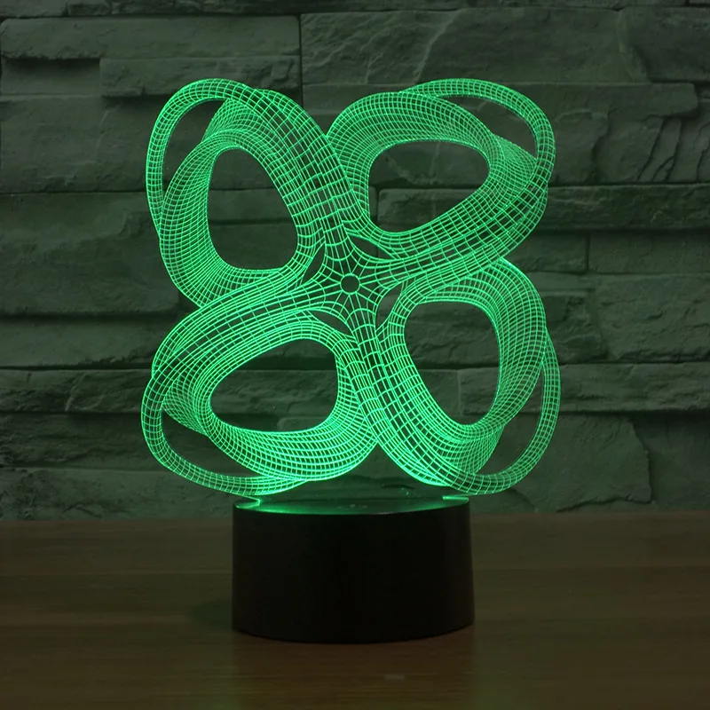 Абстрактная красочная светодиодная 3d лампа креативная сенсорная визуальная