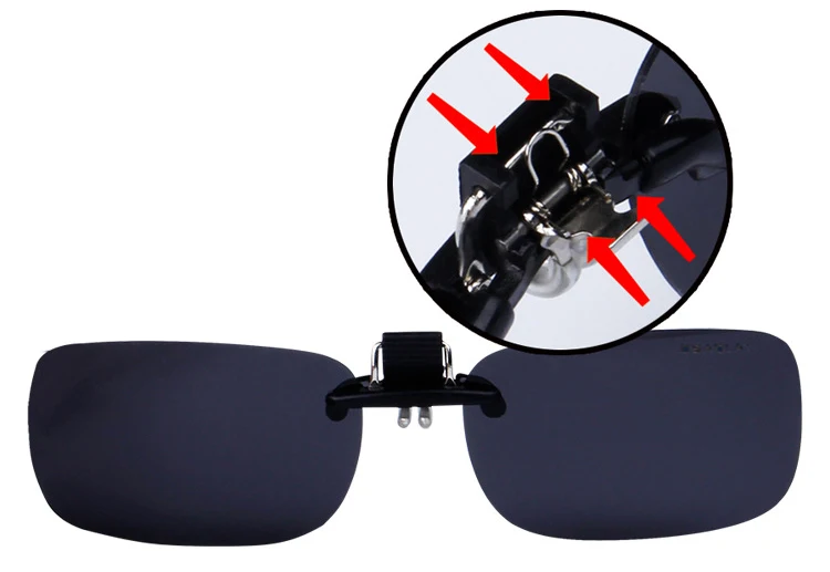 Поляризованные велосипедные очки с зажимом для линз близорукости вождения