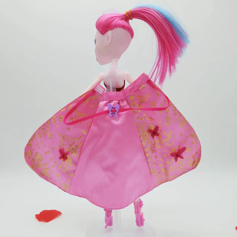 Розовое праздничное платье для куклы Monster High, большое свадебное платье, летние платья, платья, Одежда для куклы Monster High
