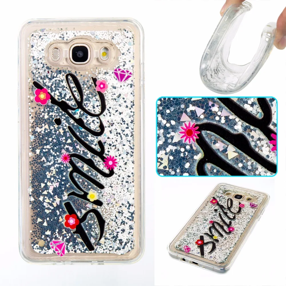 Чехол с сыпучим песком для Samsung J7 J5 J3 2015 2016 SM- J710 J510 J320 J500 J300 чехол телефона мягкий
