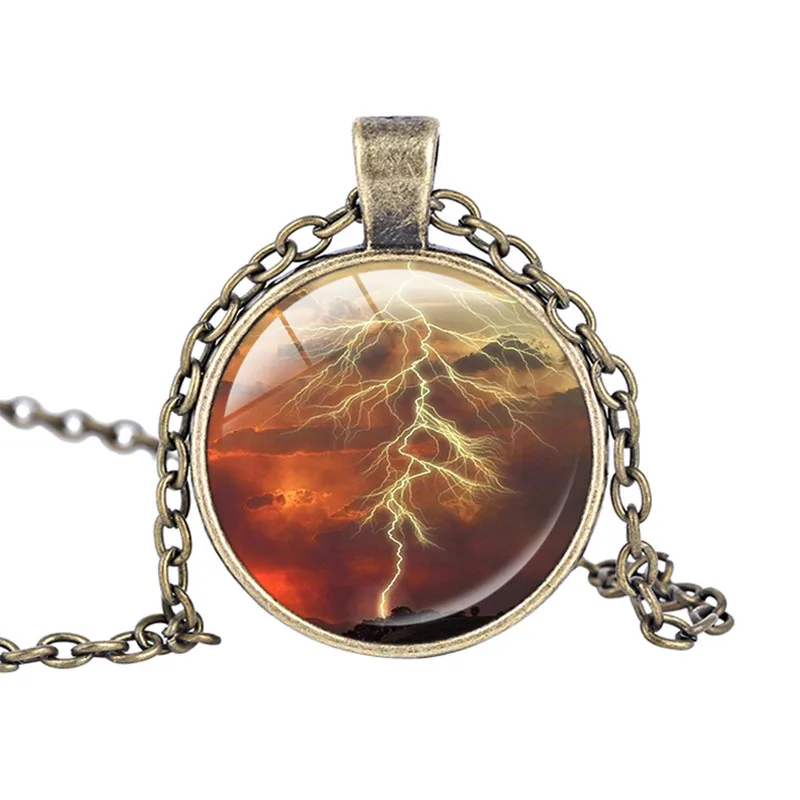 Модное маленькое штормовое ожерелье с облаками кулон красивый гром молния болт