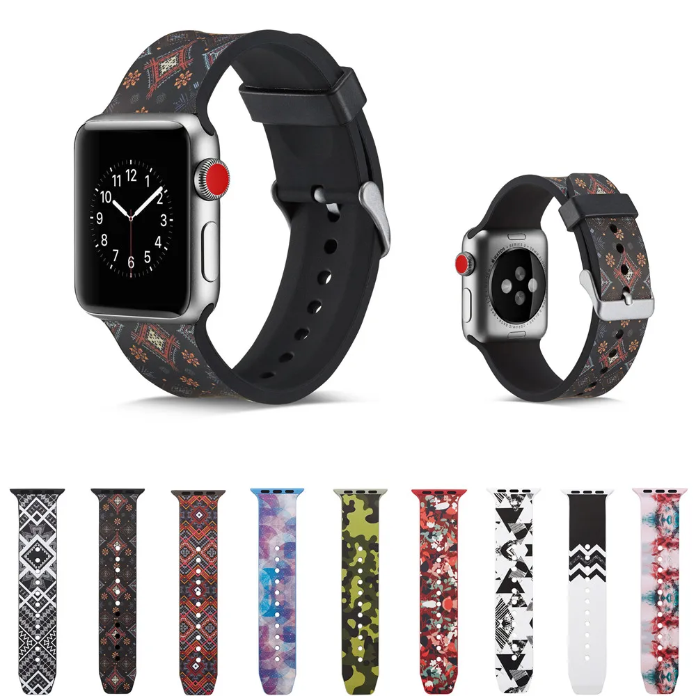 Спортивный силиконовый ремешок OSRUI для apple watch 42 мм 38 iwatch 4 3 2 1 часов с мягкой