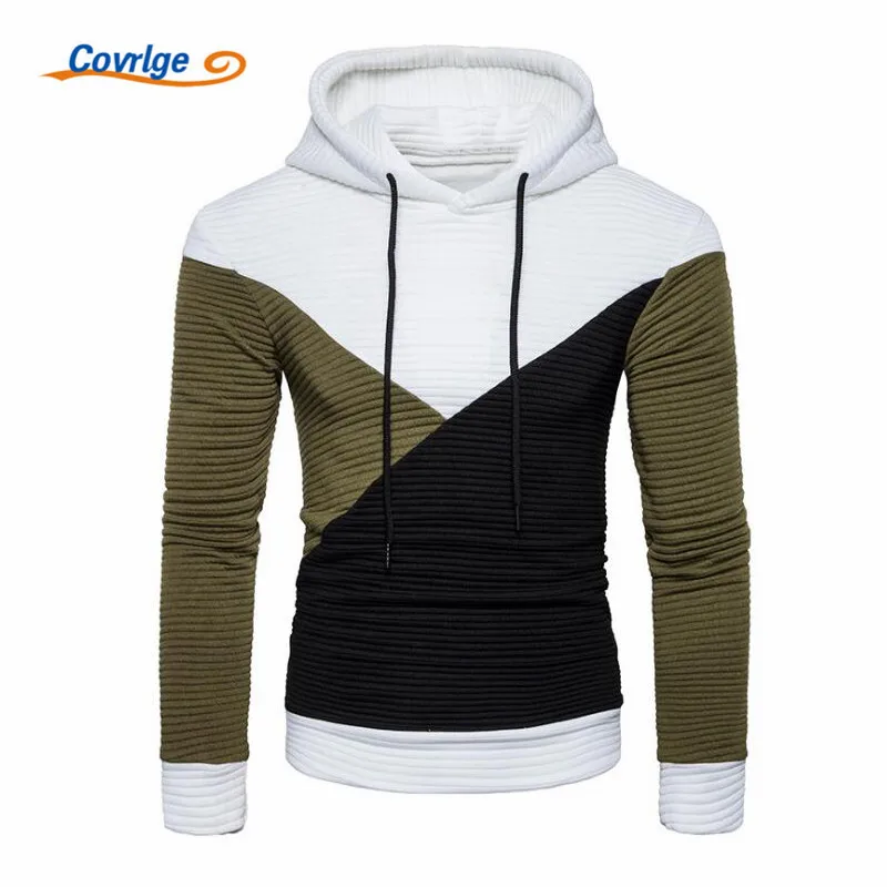 Covrlge Brand Hoodies Men 2018 Spring Male Long Sleeve Hoodie Hip Hop Pullover Sweatshirt Mens Slim Tracksuit MWW093 | Мужская одежда