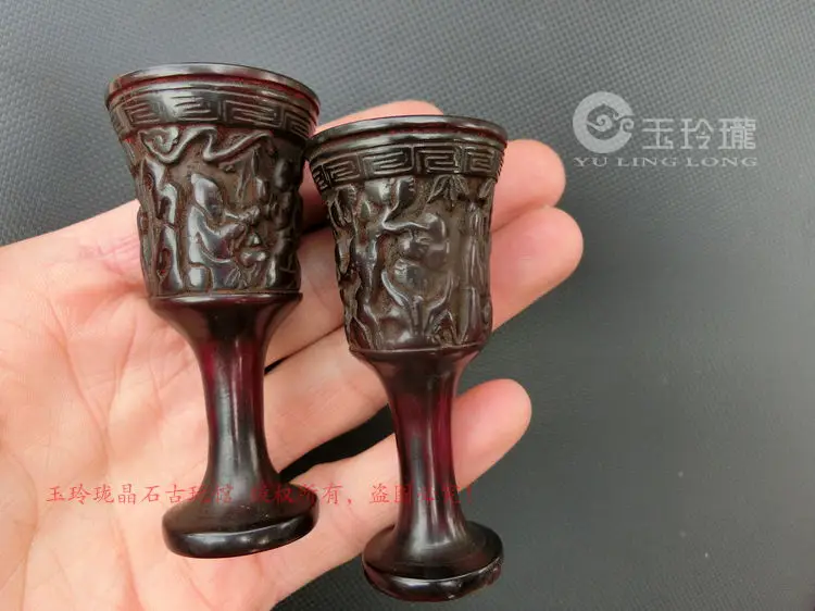 Античная в африканском стиле Зубр Рог резные Panasonic старика чашка с рожком под