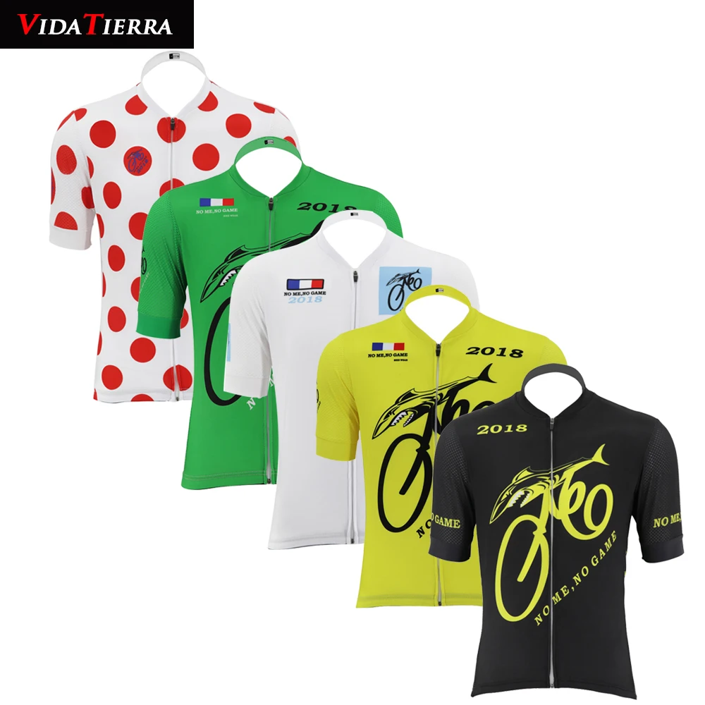 VIDATIERRA 2019 black yellow red green white cycling jersey classic Silicone particle cuffs with reflective strips road mtb | Спорт и