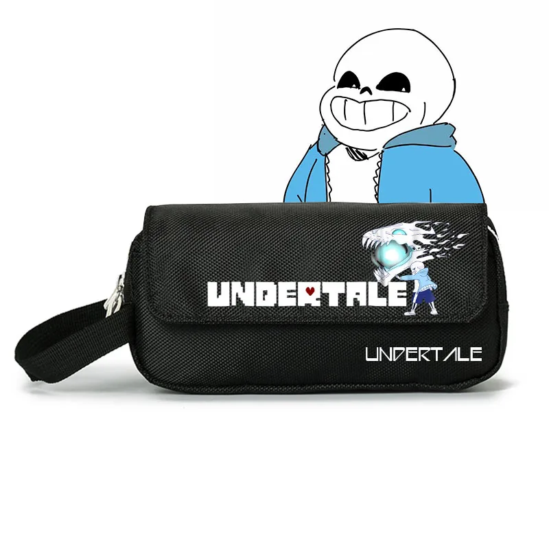 15 Игра Undertale Frisk Sans Скелет принт канцелярские принадлежности Sotrage сумка ручка чехол большой холщовый чехол для карандашей школьные сумки органайзер для путешествий - Цвет: 15