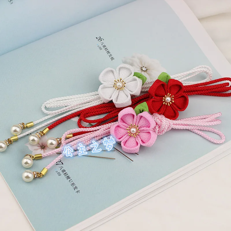 Пояс Оби Obijime для детей тонкий в традиционном японском стиле вокруг талии кимоно