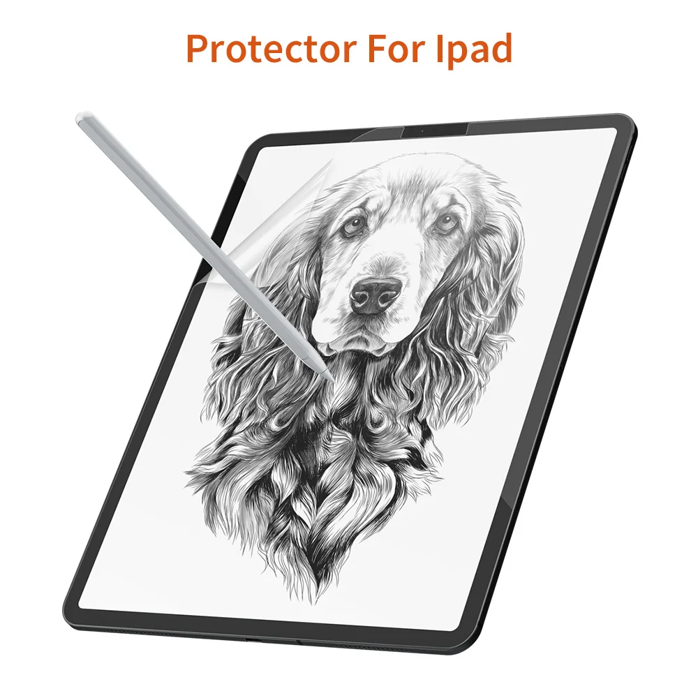 1 pcs PET Paper Like Screen Protector Film Matte Anti Glare Non Smooth Painting for iPad pro 9.7 10.5 11 12.9 inch | Компьютеры и офис