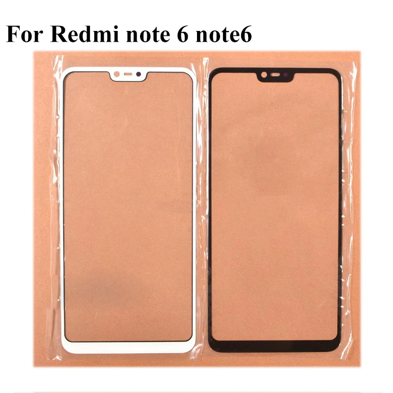 Для Xiaomi redmi note 6 note6 передняя внешняя стеклянная линза с сенсорным экраном без