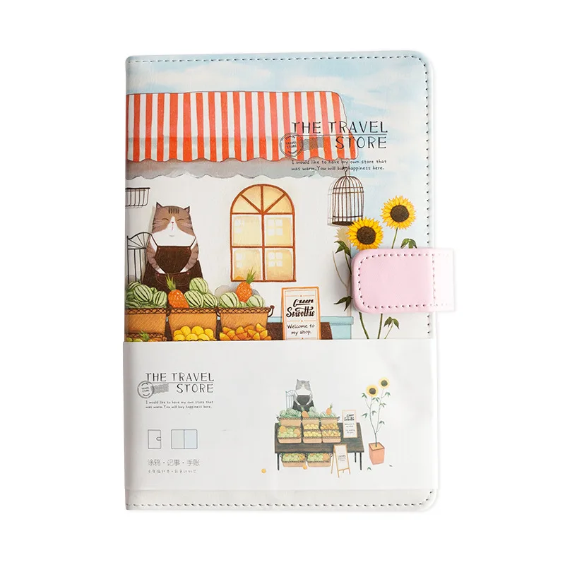 A5 Bullet Journal кожаный ежедневник планировщик путешествия блокнот с цветными страницами офисный блокнот канцелярские принадлежности D40 - Цвет: G