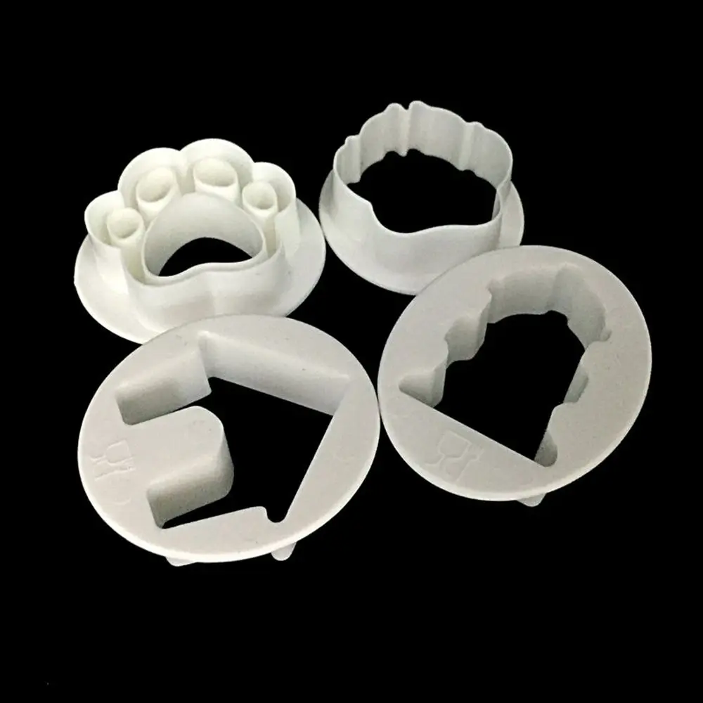 4 шт собачья лапа дом формочки для печенья 3D Sugarcraft кондитерское печенье, фондан, пирог форма для выпечки инструменты для самостоятельного декорирования Лидер продаж