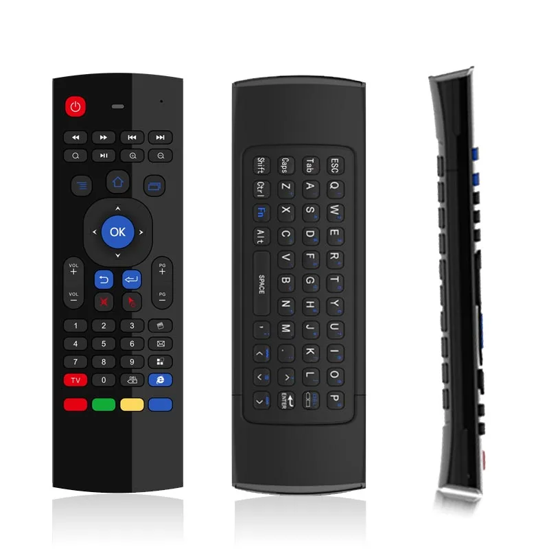 Новейшая Беспроводная мини клавиатура Fly Air Mouse с микрофоном и пультом