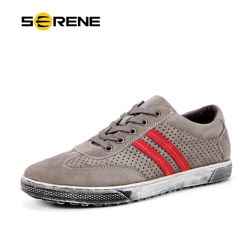 SERENE/весенняя обувь кожаные туфли с перфорацией Мужские Повседневные Дышащие