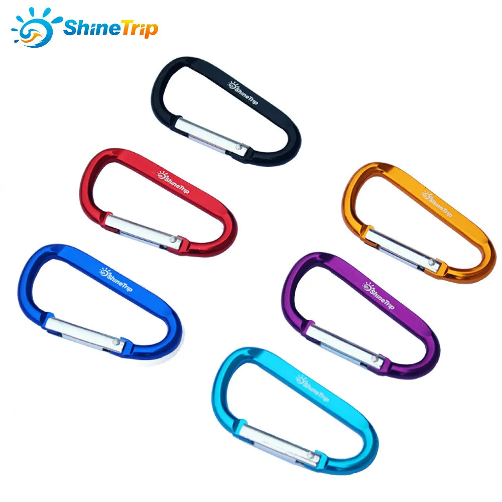 10 шт. D образный карабин из алюминиевого сплава|buckle carabiner|buckle clipbuckle hook |